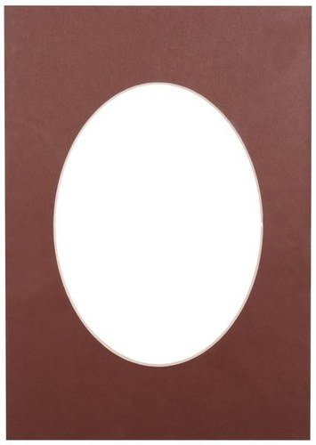 Passepartout 15x21, dark brown oval