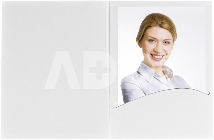 1x100 Daiber Portrait folders Profi-Line 10x15 white silk