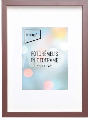 Rėmelis 21x30 AMRI med | su įgilintu pasportu nuotr. 13x18 | Rudas | 14mm