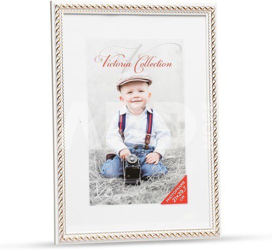 Photo frame Action 4 21x29,7, white/gold