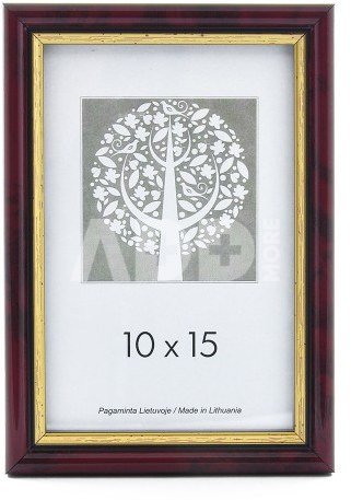 Rėmelis 30x40 plast 1301114 ECO bordo su auksu | 14mm