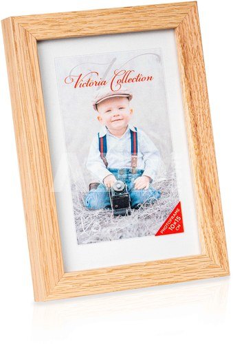 Photo frame Oak 10x15cm matte glass
