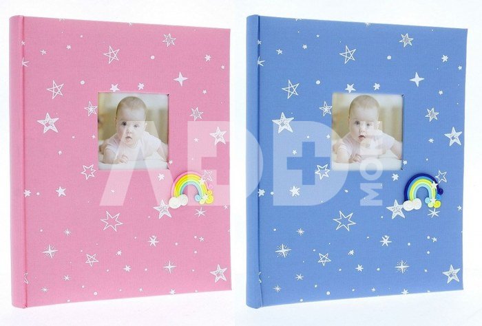 Albumas GED DBCS20 BABYRAINBOW 24x29/40psl | kreminiai lapai | kampučiai/lipdukai | knyginio rišimo | max 10x15 80