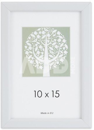 Rėmelis 10x15 plast 1303030 Aura White | 14mm