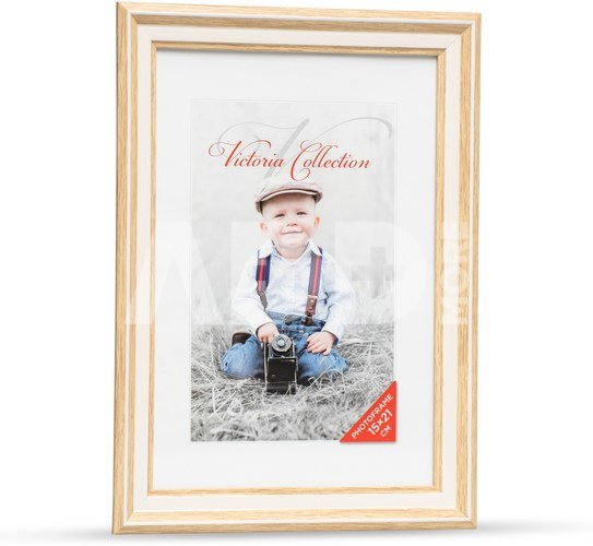 Photo frame Action 2 15x21, light brown/white