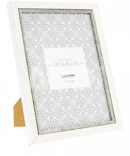 Rėmelis GED 21x30 medinis WD21| White su pilku