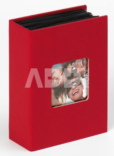 Albumas WALTHER MA-357-R Fun red 10x15 100, juodi lapai | kišeninis | klijuotas | viršelyje keičiama nuotrauka