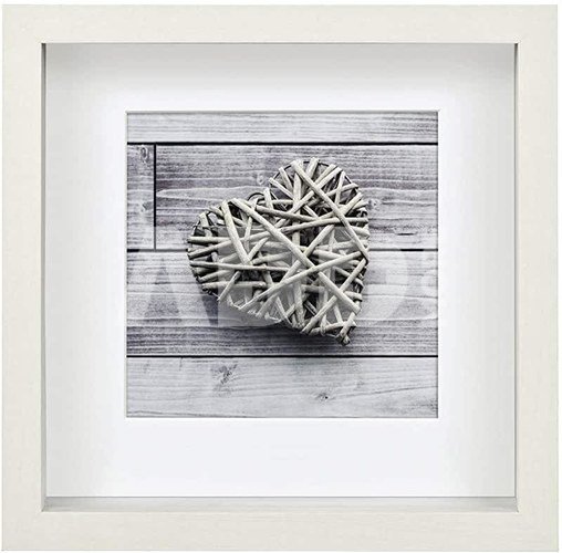 Hama Scala 3D white 23x23 Portrait Wood Passepartout 59777