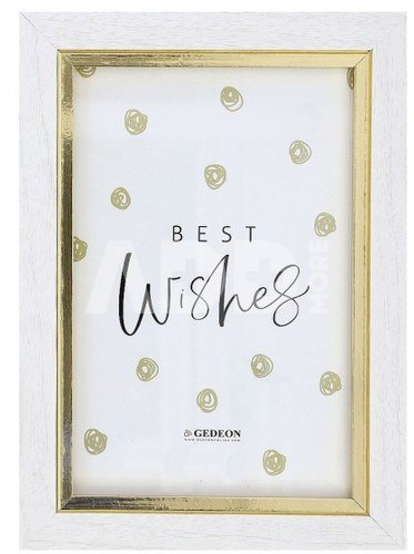 Rėmelis 13x18 med GED WG13 White su auksu