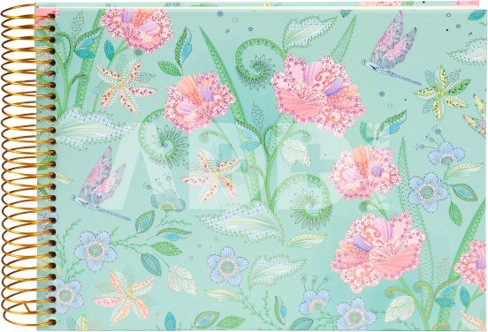Albumas GOLDBUCH 20814 Nature's Melody mint 24x17cm/40psl | spiralinio rišimo | kampučiai/lipdukai