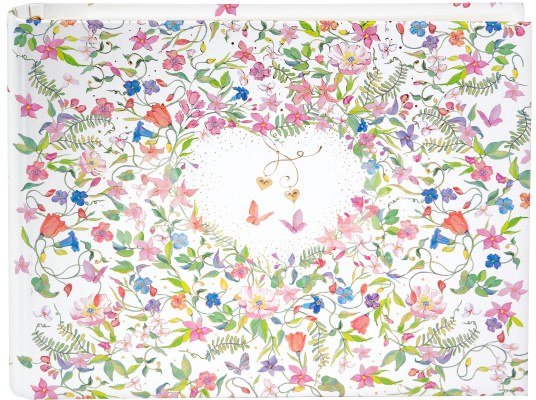 Albumas svečių knyga GOLDBUCH 47035 Charming Heart 29x23/50psl | spiralinio rišimo | kampučiai/lipdukai