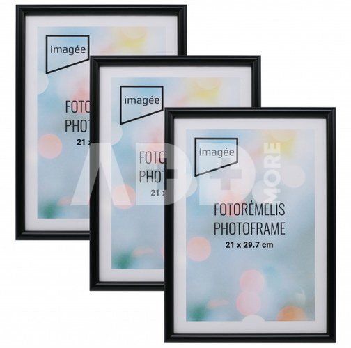 Rėmelių komplektas IMAGEE 21x30 3 vnt plast Black |14mm