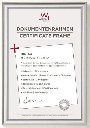 Walther Trendstyle 21x29,7 Resin silver DIN A4 KP130S