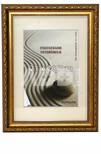 Rėmelis 21x30 plast 204-546 auksas | 31mm