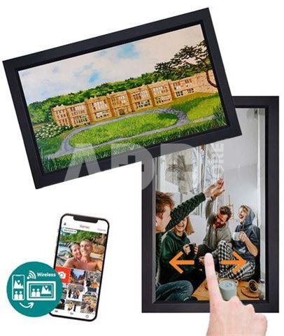 Frameo Digital Photo Frame HF-101B Black 15.6 Inch