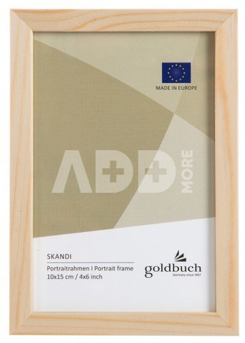Rėmelis 10x15 med SKANDI naturalus 12 mm