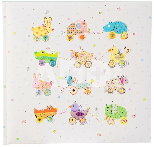 Albumas ANIMAL ON WHEEL 25x25 60psl. 10x15 kampučiai/lipdukai GOLDBUCH