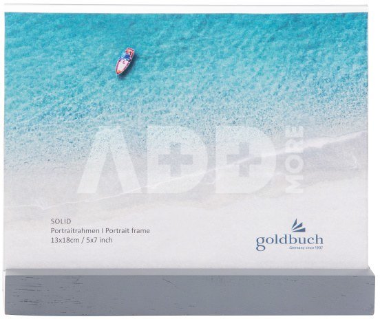 Rėmelis GB 950033 Solid grey 13x18| akrilinis su mediniu stoveliu| pilkas