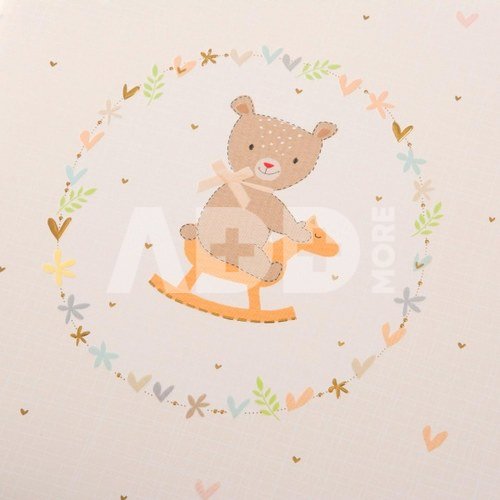 Albumas GOLDBUCH 24 470 Rocking Bear 25x25/60psl | kampučiai/lipdukai | knyginio rišimo | balti lapai