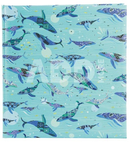 Albumas BLUE OCEAN 30x31/60psl. kampučiai/lipdukai, knyginio rišimo, balti lapai GOLDBUCH