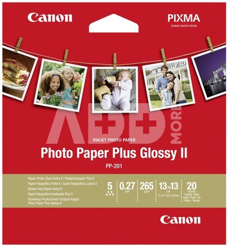 Canon PP-201 13x13 cm 20 Sheets Photo Paper Plus Glossy II 265 g