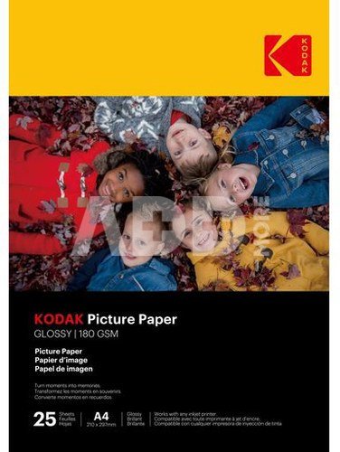 Kodak fotopaber A4 glossy 180g 25 sheets