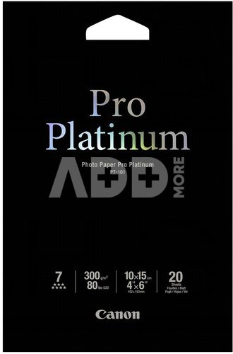 Canon PT-101 10x15 cm, 20 sheet Photo Paper Pro Platinum 300 g