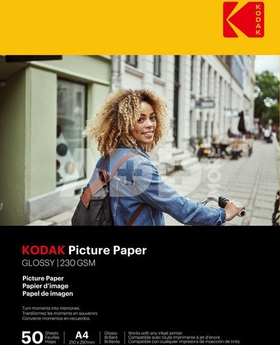 Kodak Picture Paper 230g 11.8 mil Glossy 4/6x100 (9891267)