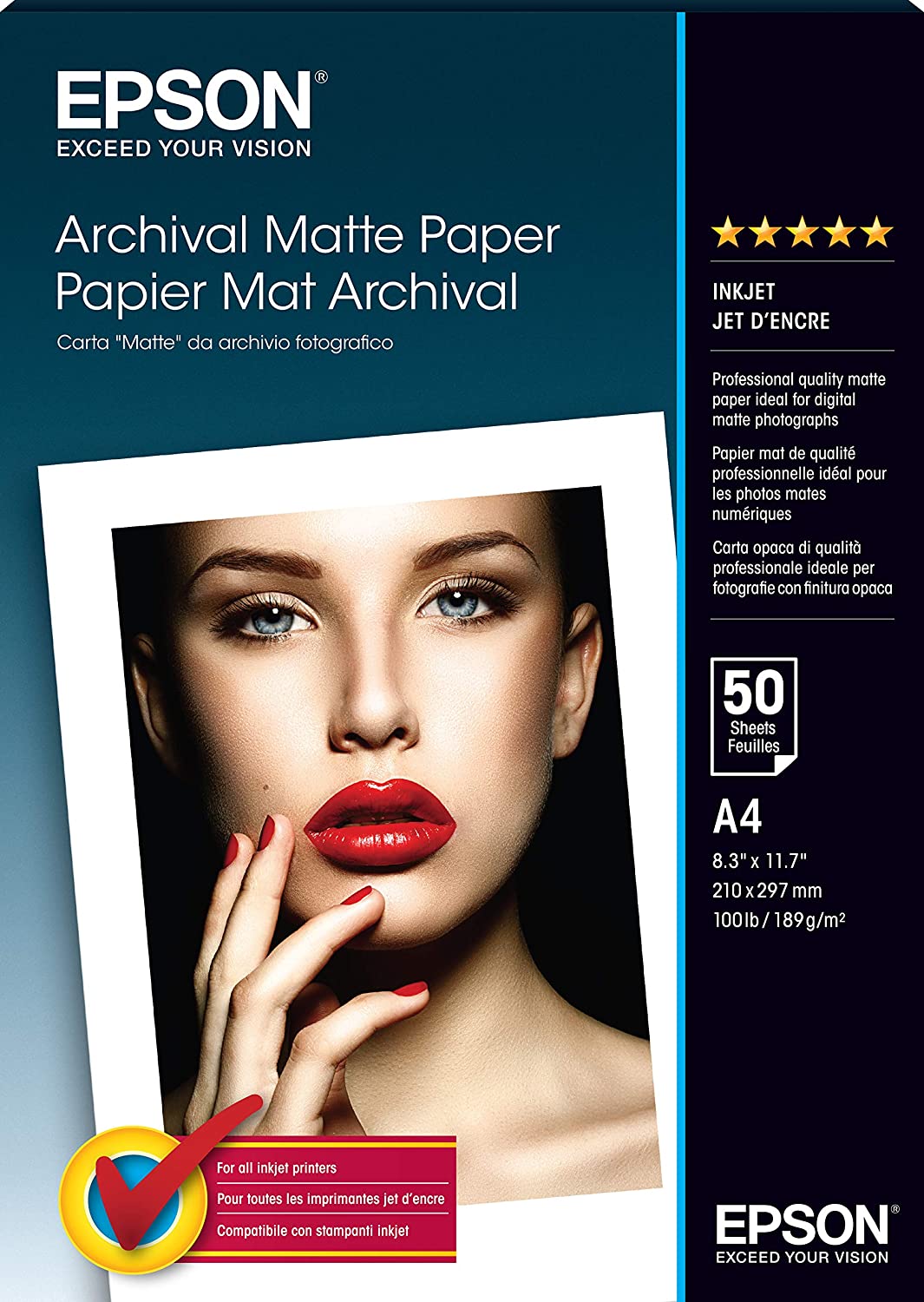 Foto popierius Epson Archival Matte Paper - A4 - 50 Sheets A4