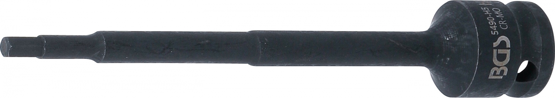 Antgalis smūginis | 150 mm ilgio | 12,5 mm (1/2") | Hex šešiakampis 5 mm (5490-H5)