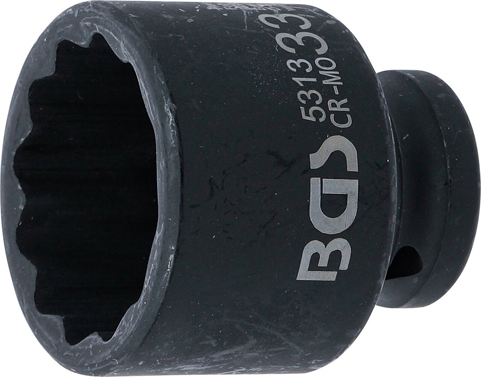 Galvutė smūginė | 12 kampų | 12,5 mm (1/2") | 33 mm (5313)
