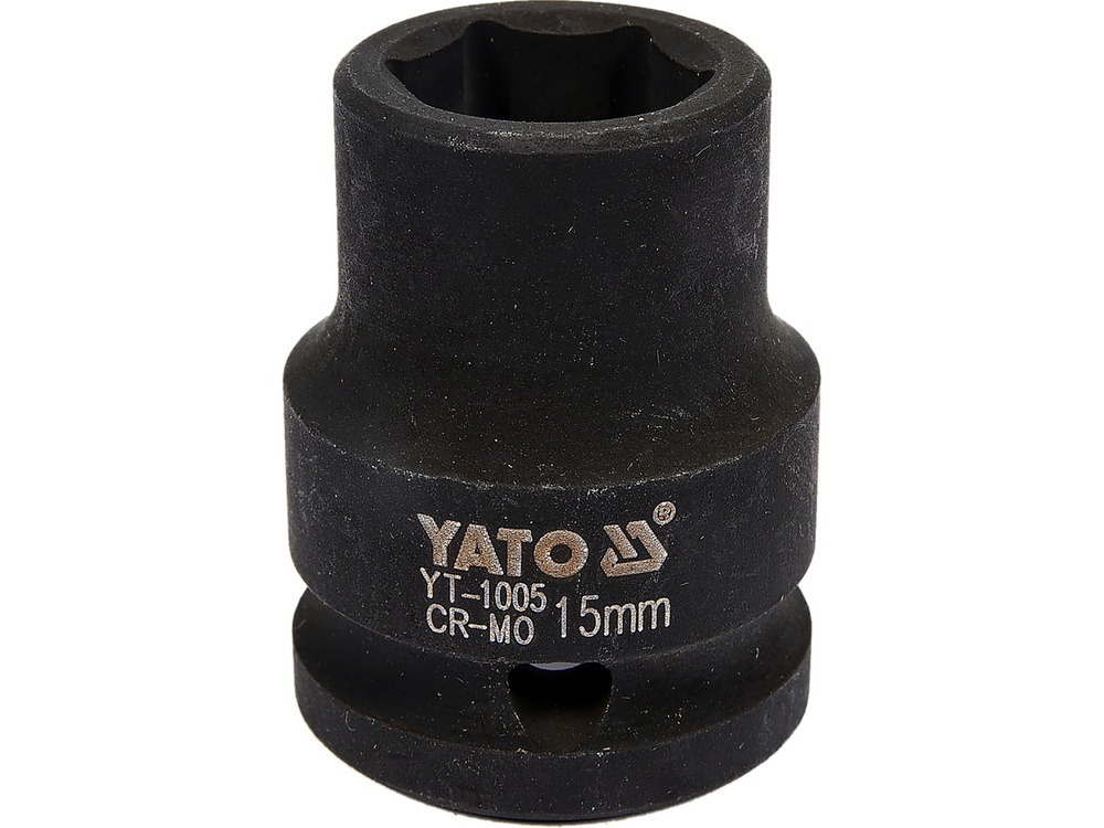 Galvutė smūginė šešiakampė | 12,5 mm (1/2") | 15 mm (YT-1005)
