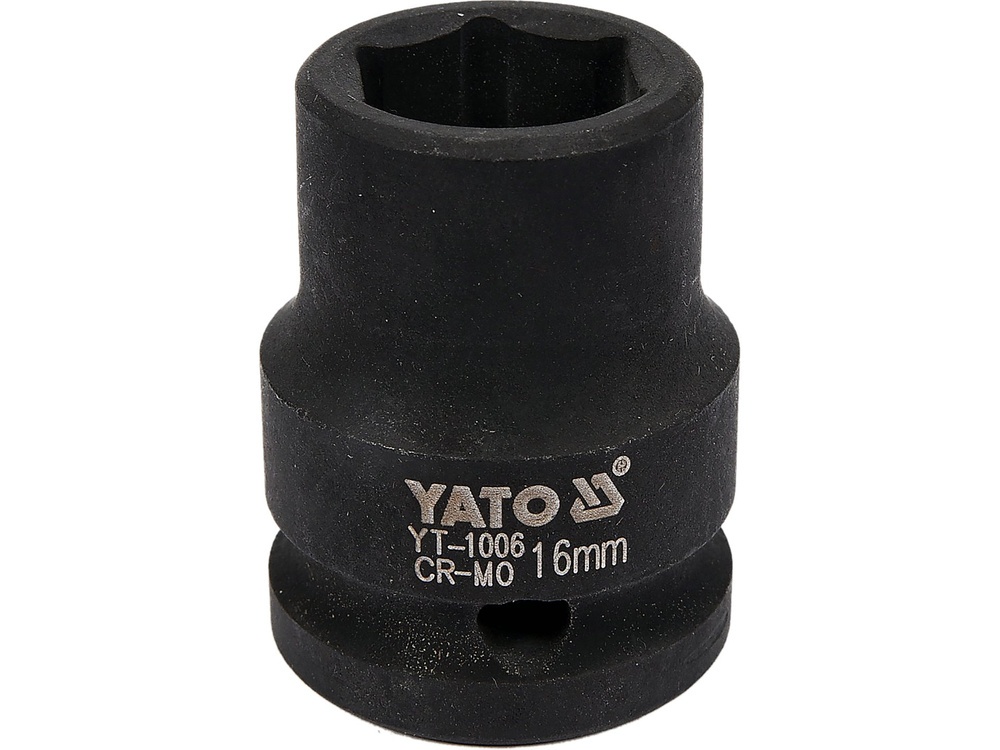 Galvutė smūginė šešiakampė | 12,5 mm (1/2") | 16 mm (YT-1006)