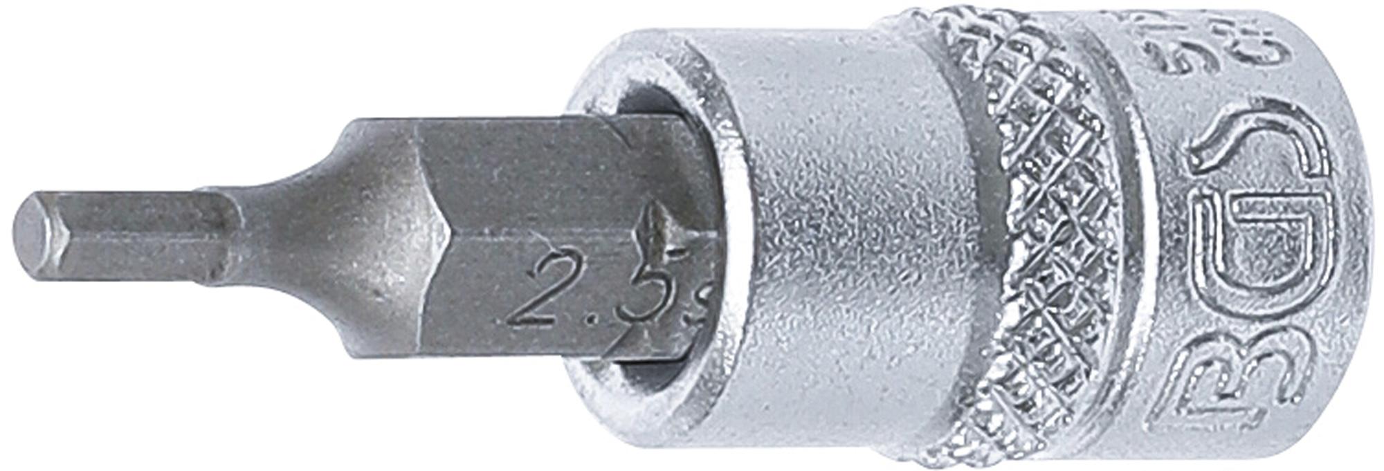 Antgalis įpresuotas į galvutę | 6,3 mm (1/4") | hex šešiakampis 2.5 mm (5154)