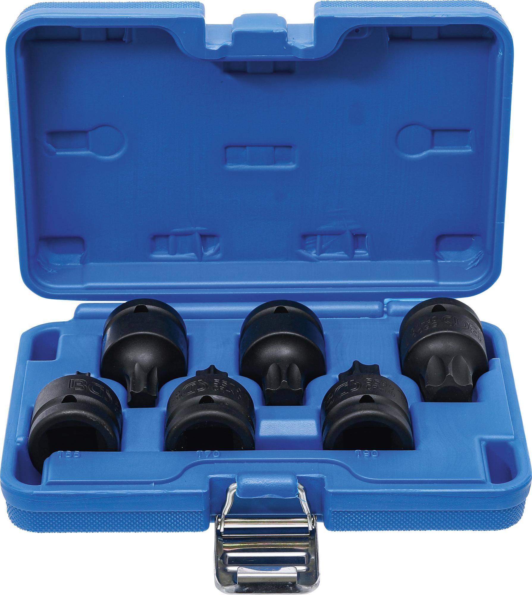 Smūginių antgalių rinkinys | 20 mm (3/4") | T-Star (Torx) T55 - T100 (5055)