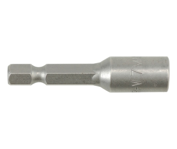 Antgalis - galvutė magnetinė CR-V, 1/4" 7x48 mm su pakuote (YT-1512)