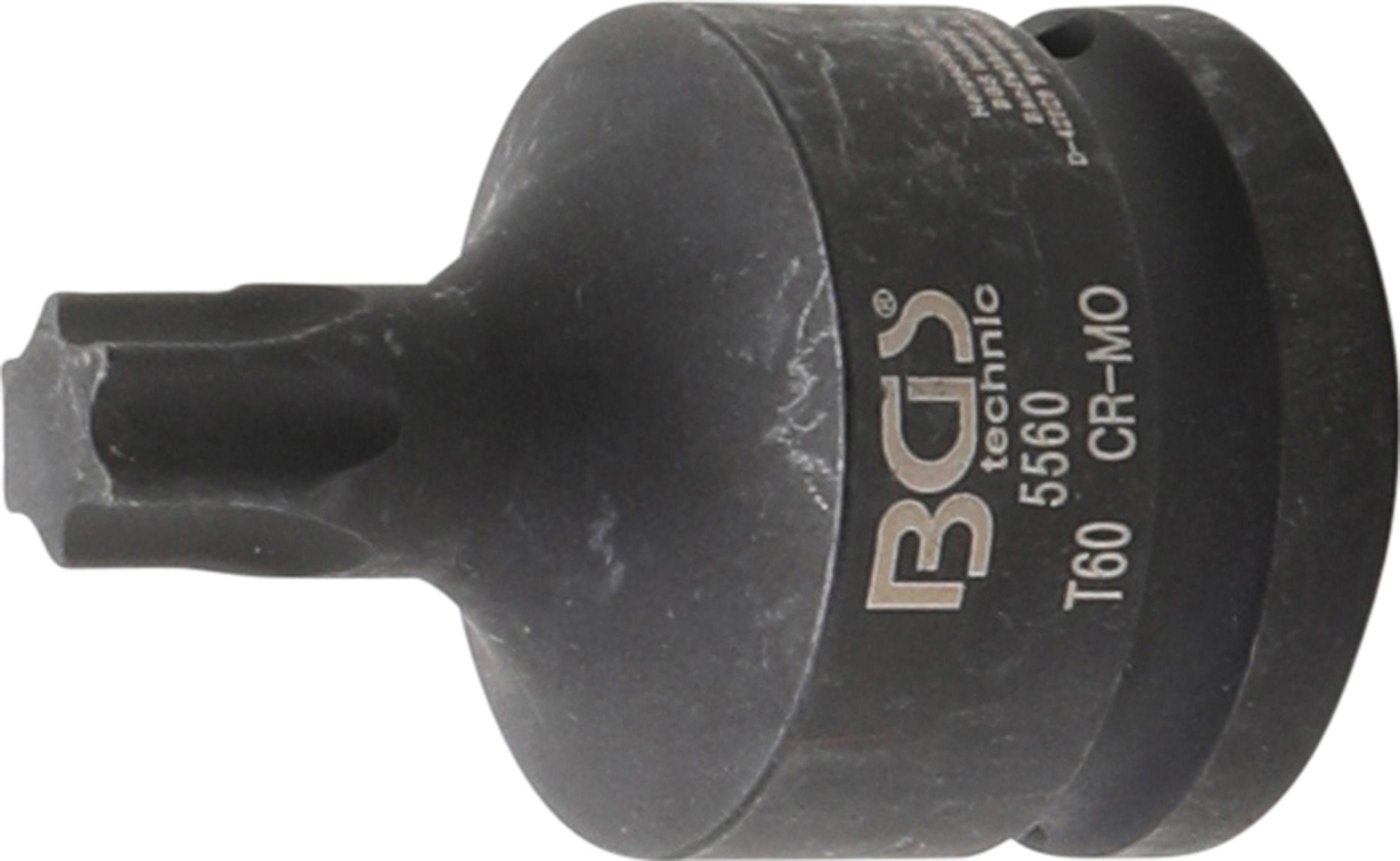 Antgalis smūginis | 20 mm (3/4") T-Star (Torx) T60 (5560)