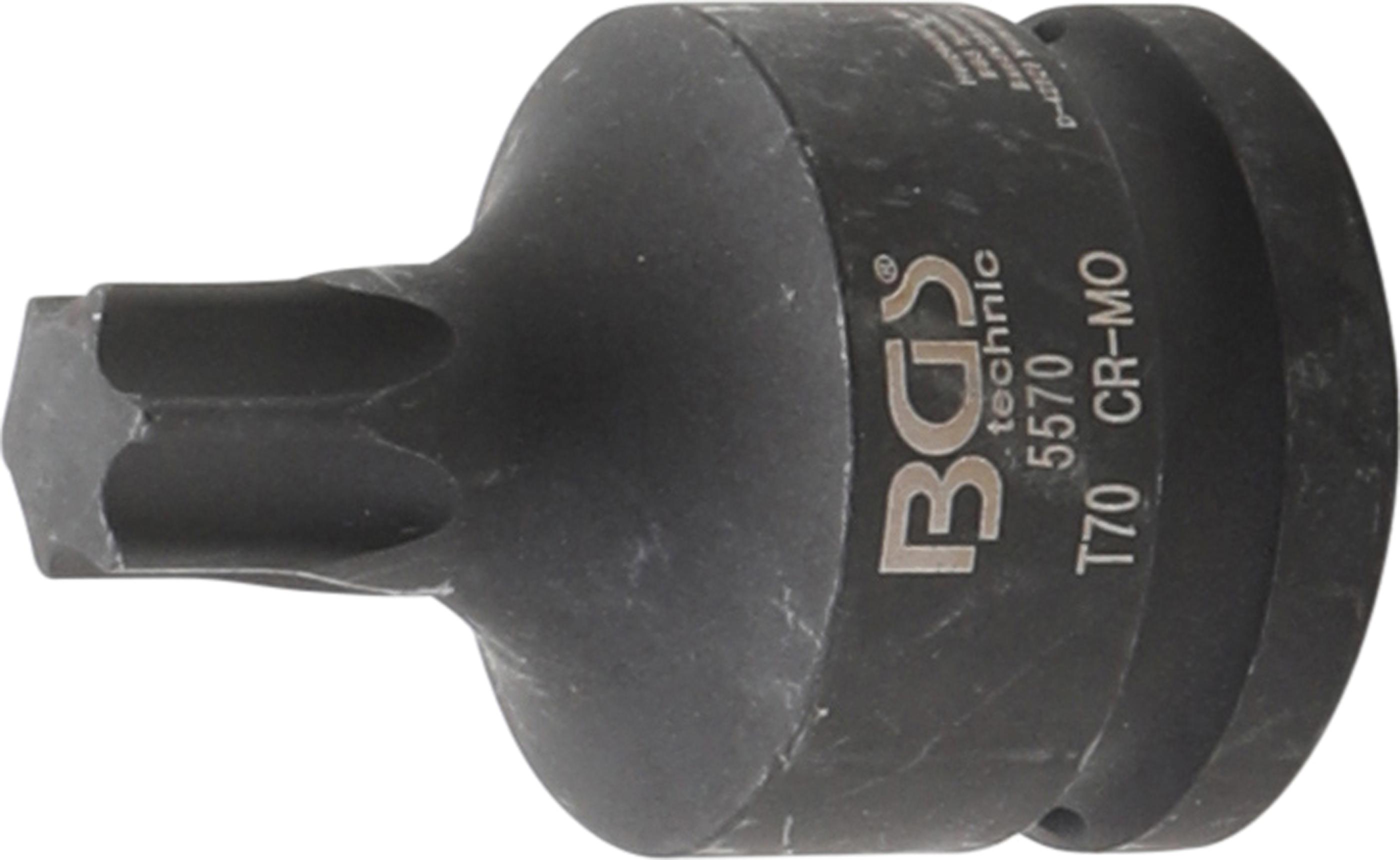 Antgalis smūginis | 20 mm (3/4") T-Star (Torx) T70 (5570)