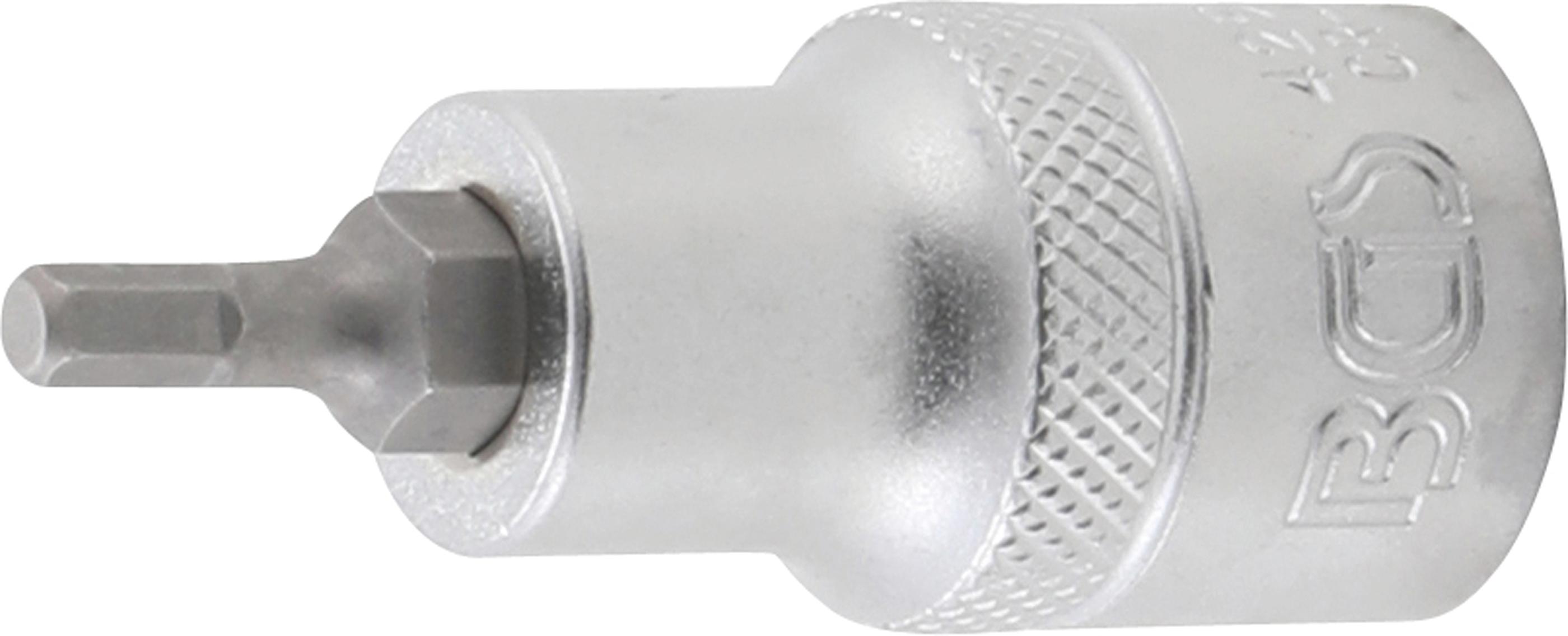 Antgalis įpresuotas į galvutę | 12,5 mm (1/2") | hex šešiakampis 4 mm (4250)