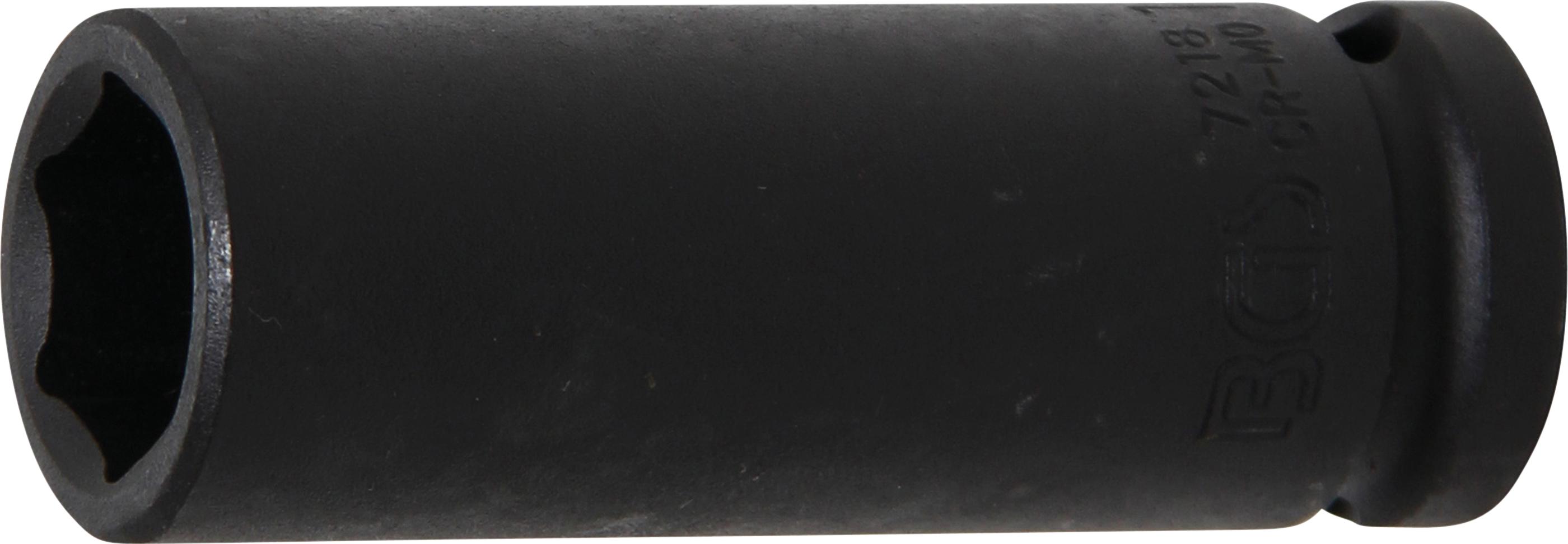 Galvutė smūginė šešiakampė ilga | 12,5 mm (1/2") | 18 mm (7218)