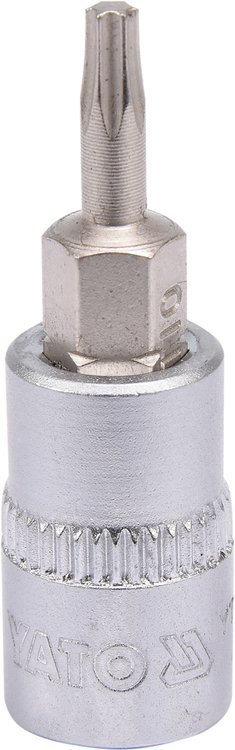Antgalis įpresuotas į galvutę | 6.3 mm (1/4") | T-Star (Torx) T10 (YT-04302)