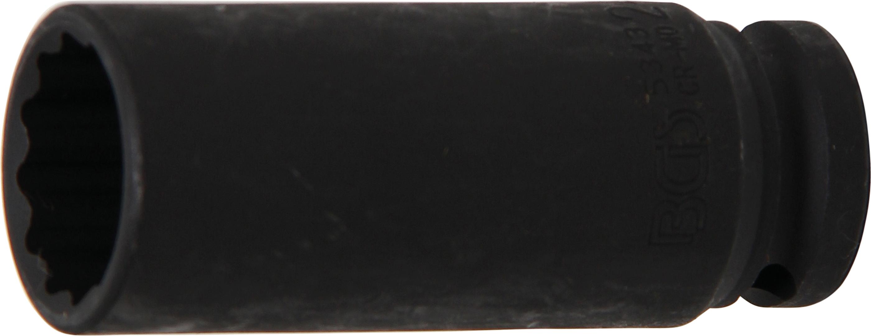 Galvutė ilga smūginė plonasienė 12 kampų | 12,5 mm (1/2") | 24 mm (5343)