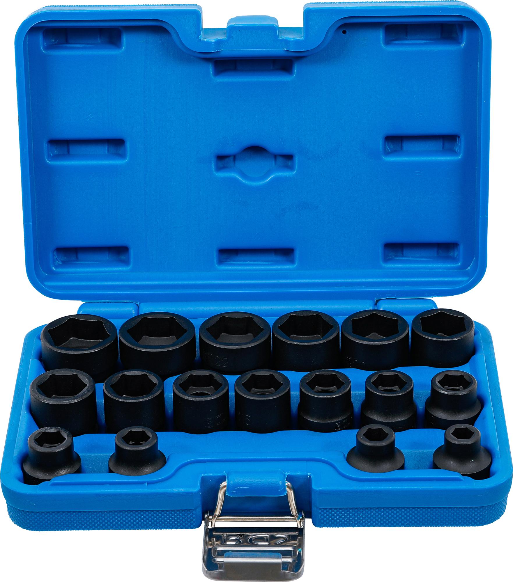 Smūginių galvučių rinkinys | patrumpintos | 12.5 mm (1/2") | 8 - 24 mm | 17 vnt. (9286)