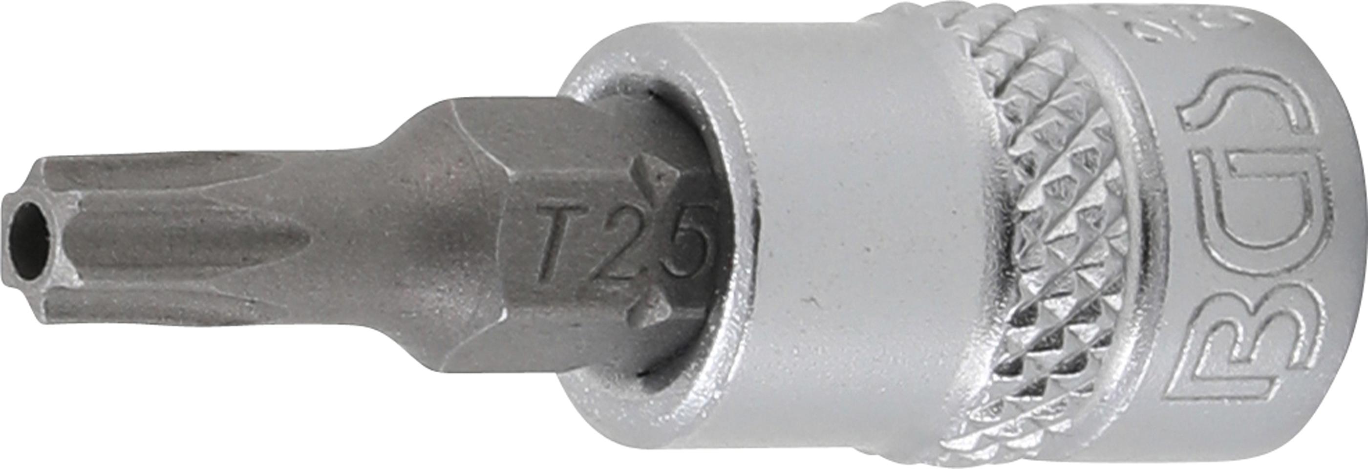 Antgalis įpresuotas į galvutę | 6.3 mm (1/4") | T-star su skyle (Torx) T25 (2360)