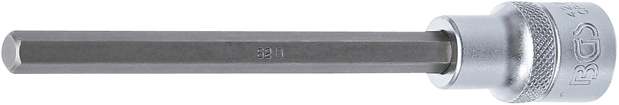 Antgalis įpresuotas į galvutę | ilgis 140 mm | 12,5 mm (1/2") | hex šešiakampis 8 mm (4272)