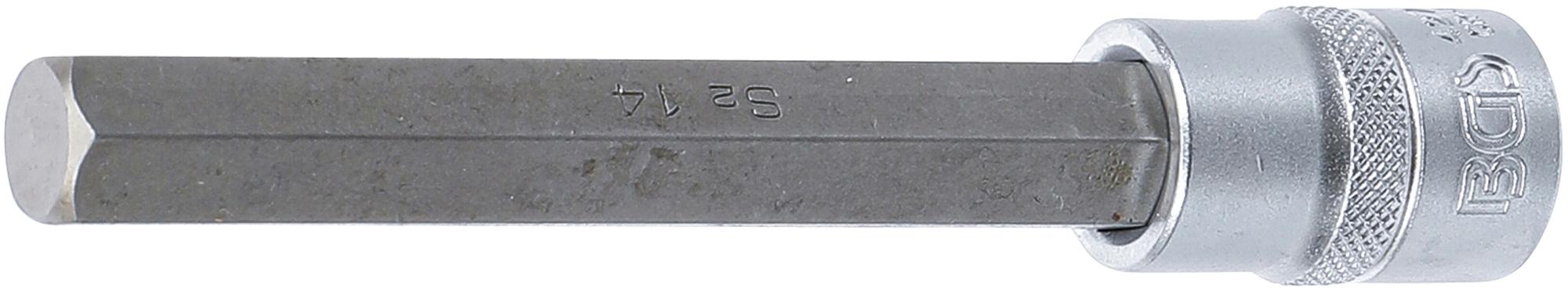 Antgalis įpresuotas į galvutę | ilgis 140 mm | 12,5 mm (1/2") | hex šešiakampis 14 mm (4274)