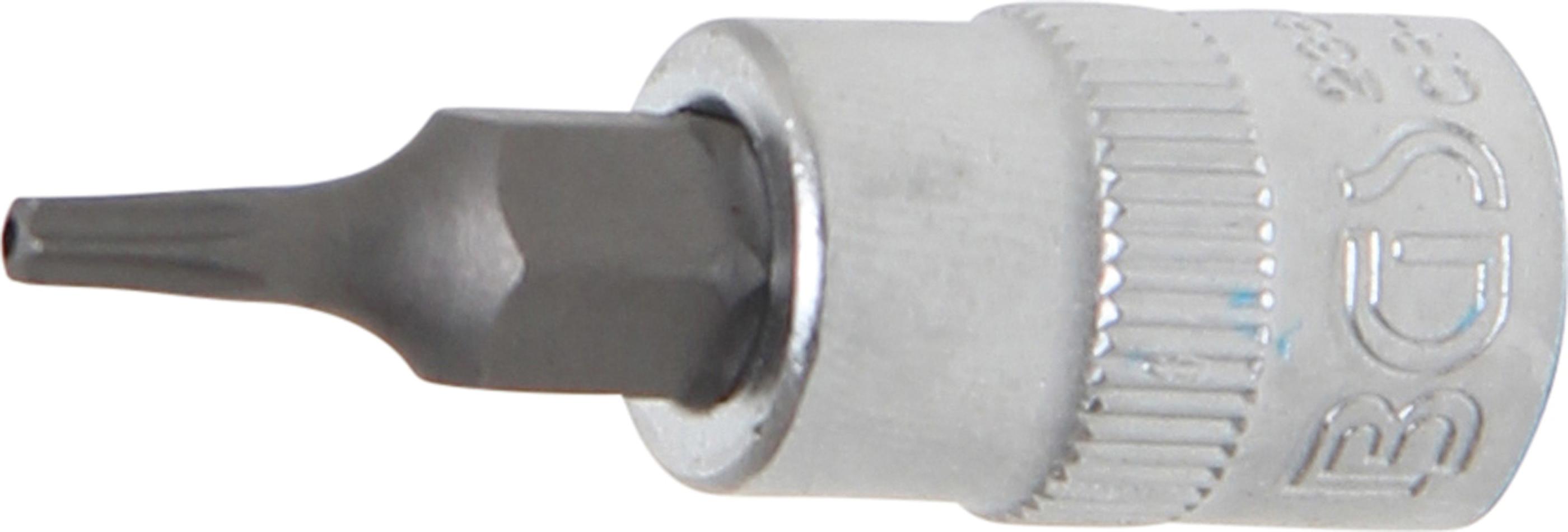 Antgalis įpresuotas į galvutę | 6.3 mm (1/4") | T-Star su skyle (Torx) T9 (2364)