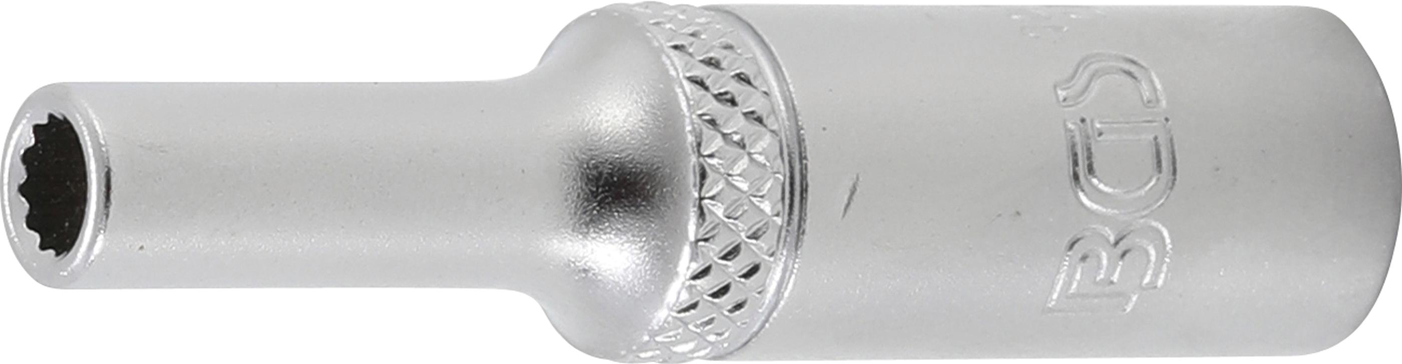 Galvutė ilga 12-kampė | 6,3 mm (1/4") | 4 mm (10702)