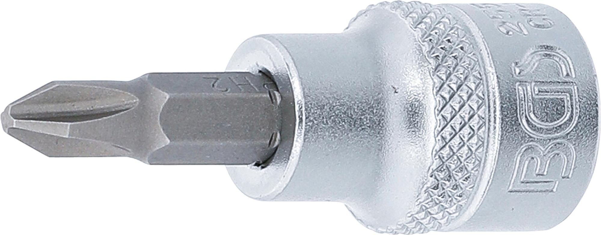 Antgalis įpresuotas į galvutę | 10 mm (3/8") | Kryžminis PH2 (2554)