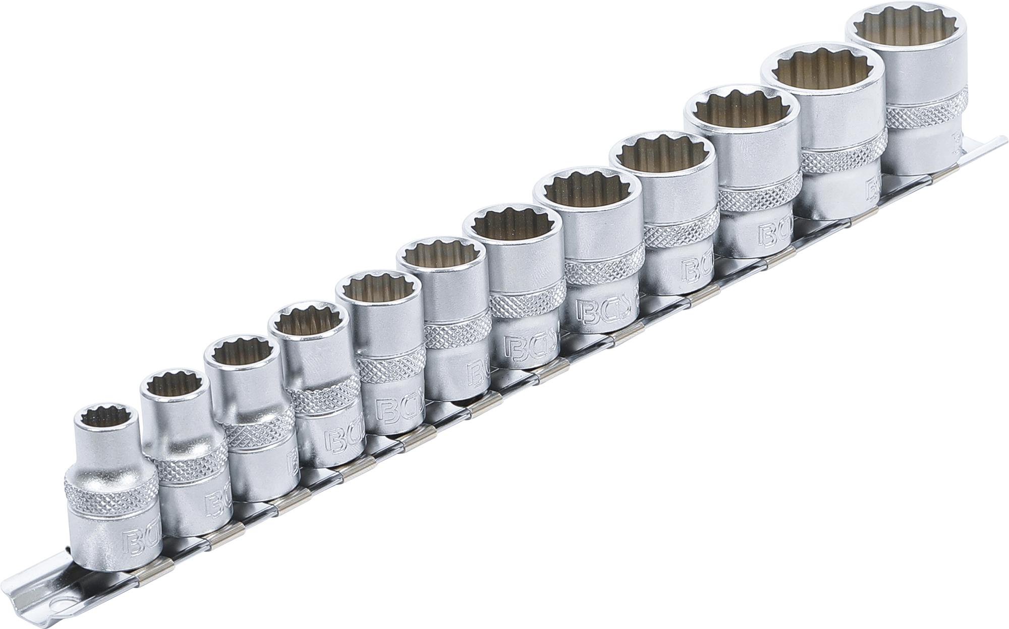 Galvučių rinkinys 12 kampų | 10 mm (3/8") | 8 - 19 mm | 12 vnt. (9105)